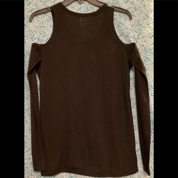 💙 Alternative Apparel Cold Shoulder Top, Size: Med. - Picture 2 of 7